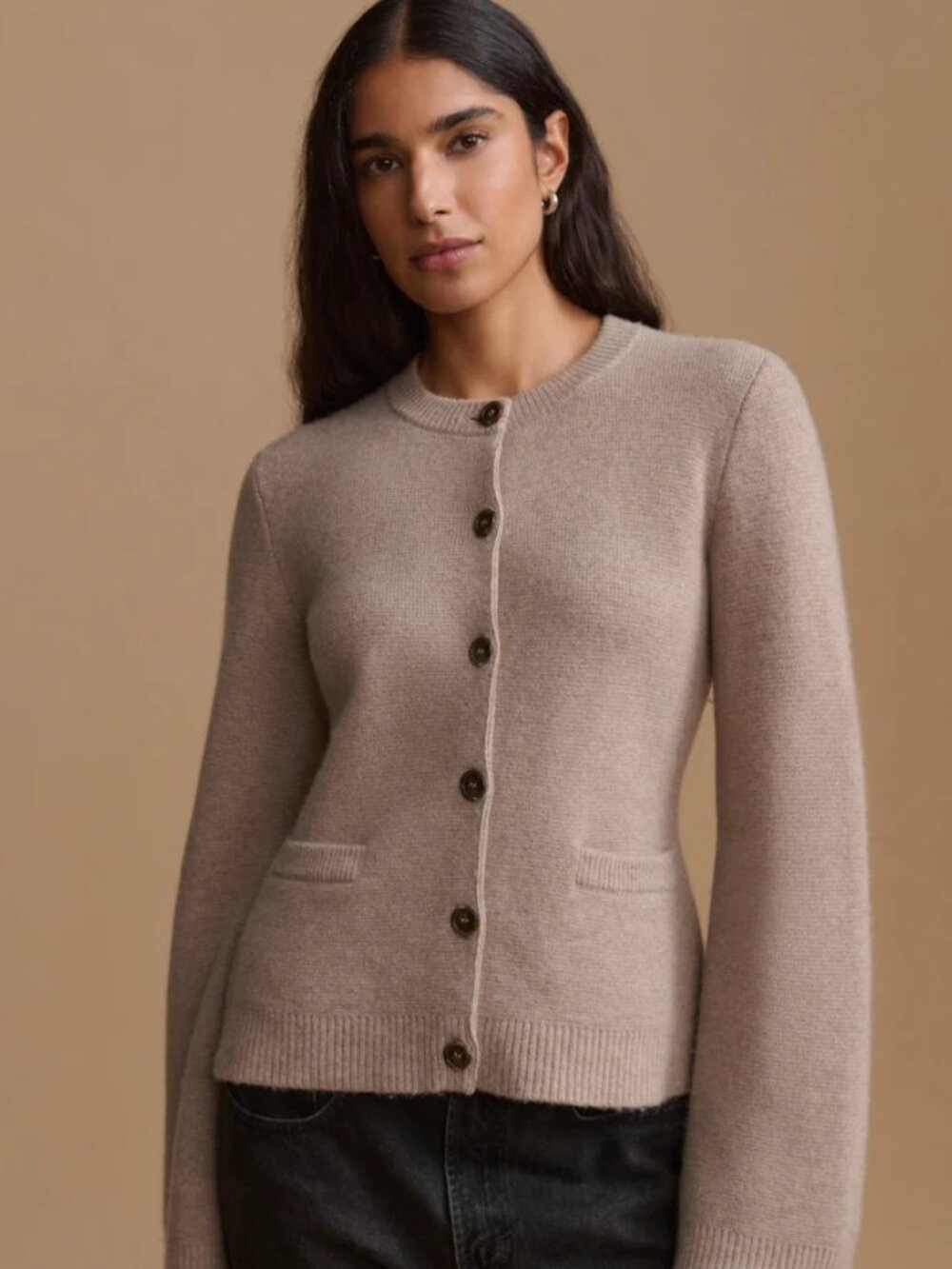 Jenni Kayne Cooper Cardigan in Taupe